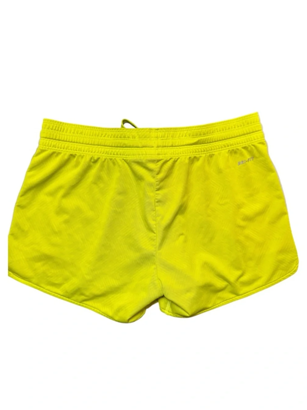 Y2K Nike Chartreuse Green + Coral Chevron Print Athletic Shorts Size Small